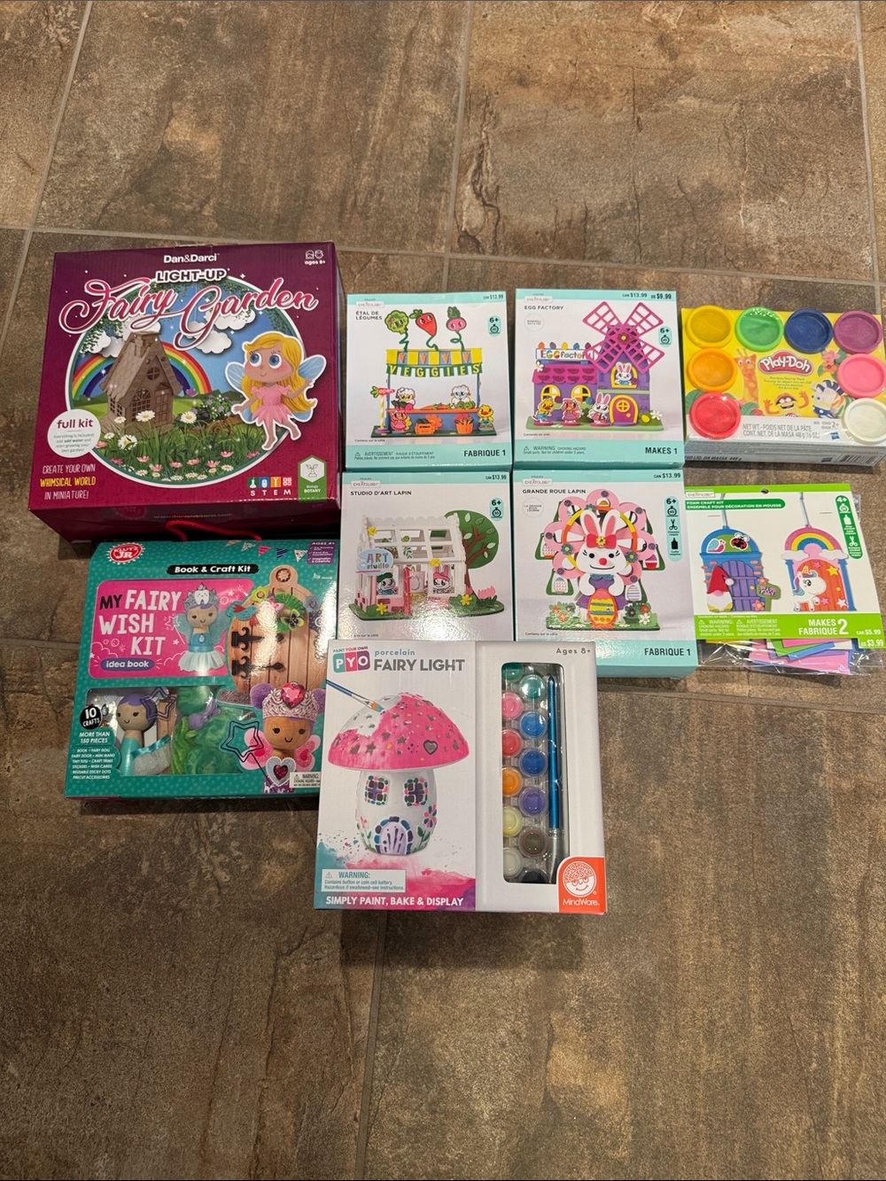 KIDS CRAFT BUNDLE- 9 items total